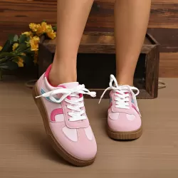 Round Toe Platform Sneakers