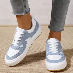 Round Toe Platform Sneakers