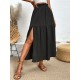 Frill Slit Skirt (multiple color options) Frill Slit Skirt (multiple color options)