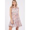 Floral Eyelet Sleeveless Mini Dress