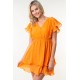 Short Sleeve Woven Layered Dress Short Sleeve Woven Layered Dress