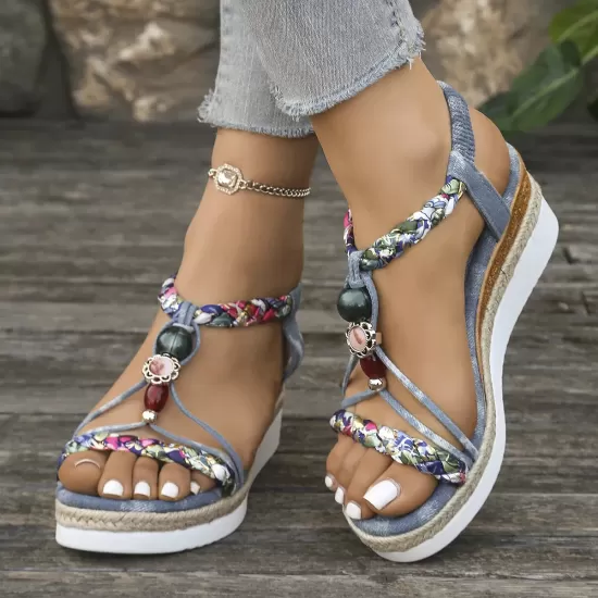 Open Toe Platform Wedge Sandals Open Toe Platform Wedge Sandals