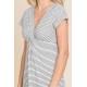 Striped Twisted Detail Dress Striped Twisted Detail Dress