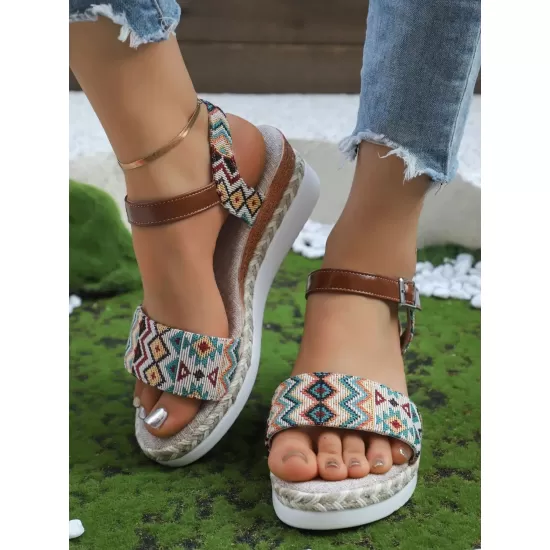 Open Toe Platform Wedge Sandals Open Toe Platform Wedge Sandals