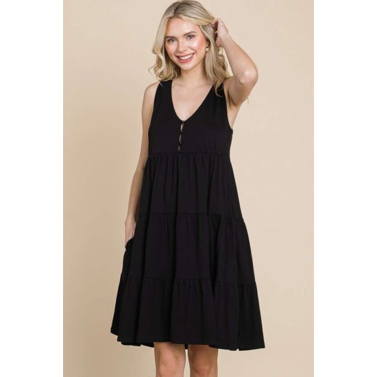 Racerback Tiered Tank Dress Racerback Tiered Tank Dress
