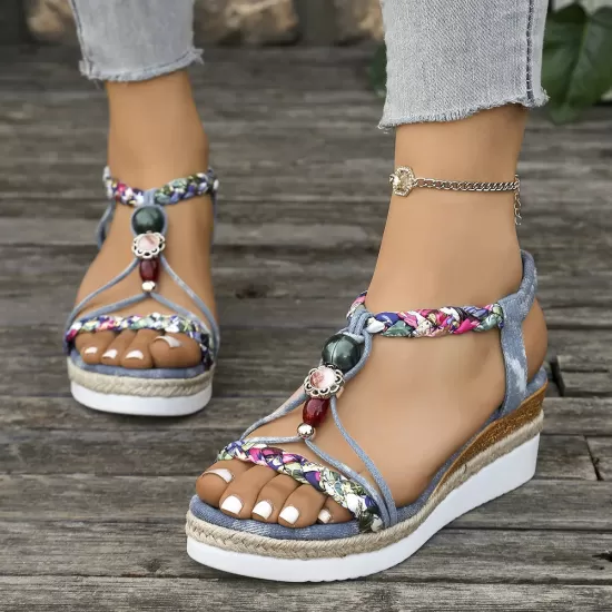 Open Toe Platform Wedge Sandals Open Toe Platform Wedge Sandals
