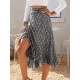 Printed Ruffled Midi Skirt (multiple color options) Printed Ruffled Midi Skirt (multiple color options)