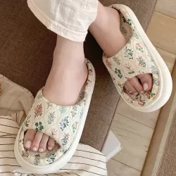 Open Toe Platform Slippers