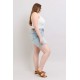 Button Denim Shorts with Pocket Button Denim Shorts with Pocket