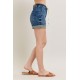 High Rise Cuff Denim Shorts High Rise Cuff Denim Shorts