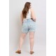 Button Denim Shorts with Pocket Button Denim Shorts with Pocket