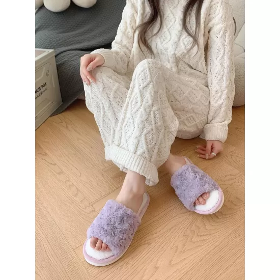 Cozy Open Toe Slippers Cozy Open Toe Slippers