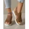 Open Toe Platform Wedge Sandals