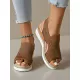 Open Toe Platform Wedge Sandals Open Toe Platform Wedge Sandals
