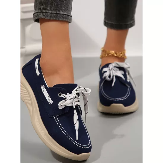 Lace Up Round Toe Sneakers Lace Up Round Toe Sneakers