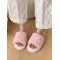 Cozy Open Toe Slippers
