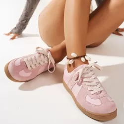 Round Toe Platform Sneakers