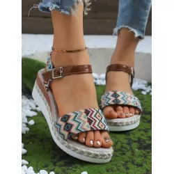 Open Toe Platform Wedge Sandals