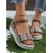 Open Toe Platform Wedge Sandals