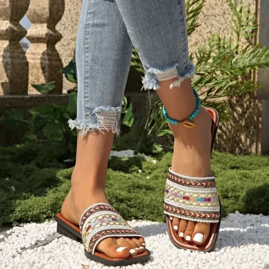 Open Toe Flat Sandals Open Toe Flat Sandals