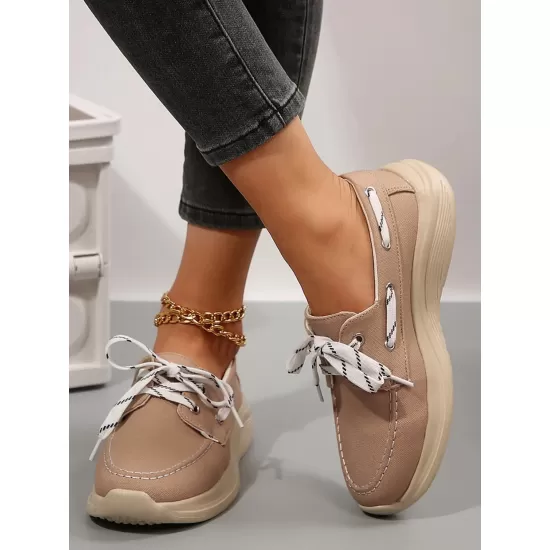 Lace Up Round Toe Sneakers Lace Up Round Toe Sneakers