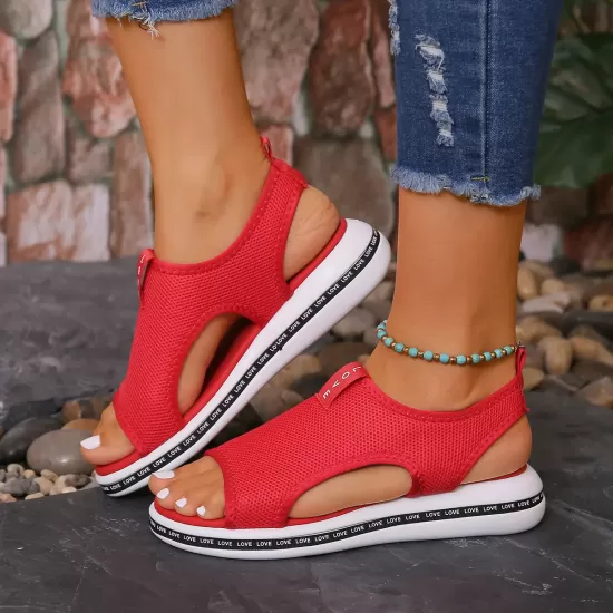 Mesh Open Toe Platform Sandals Mesh Open Toe Platform Sandals