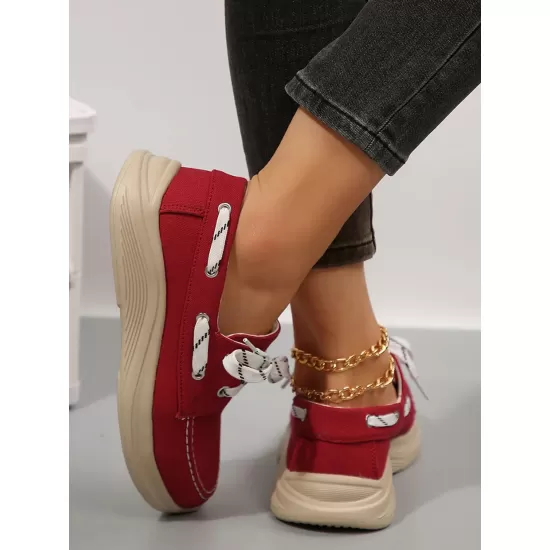 Lace Up Round Toe Sneakers Lace Up Round Toe Sneakers