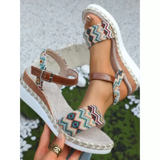 Open Toe Platform Wedge Sandals Open Toe Platform Wedge Sandals