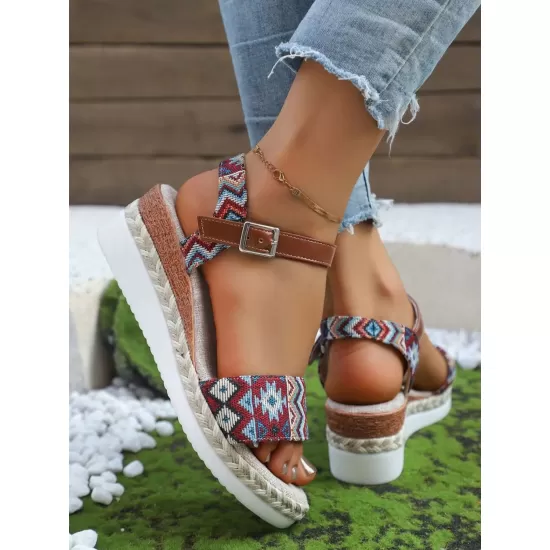 Open Toe Platform Wedge Sandals Open Toe Platform Wedge Sandals