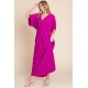 Surplice Maxi Dress with Pockets Surplice Maxi Dress with Pockets