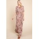 Printed Shirred Maxi Dress Printed Shirred Maxi Dress