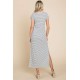 Striped Twisted Detail Dress Striped Twisted Detail Dress