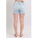 Button Denim Shorts with Pocket Button Denim Shorts with Pocket