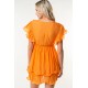 Short Sleeve Woven Layered Dress Short Sleeve Woven Layered Dress