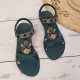 Flower Open Toe Flat Sandals Flower Open Toe Flat Sandals