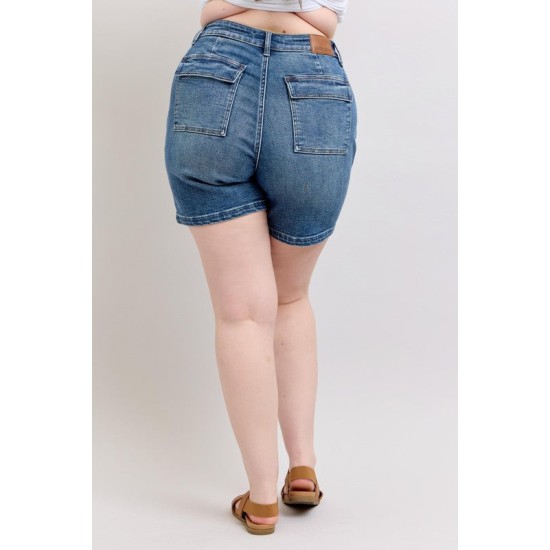 High Rise Denim Shorts High Rise Denim Shorts