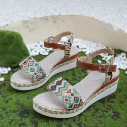 Open Toe Platform Wedge Sandals