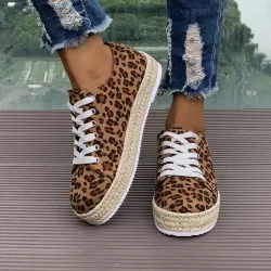Round Toe Platform Sneakers