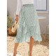 Printed Ruffled Midi Skirt (multiple color options) Printed Ruffled Midi Skirt (multiple color options)