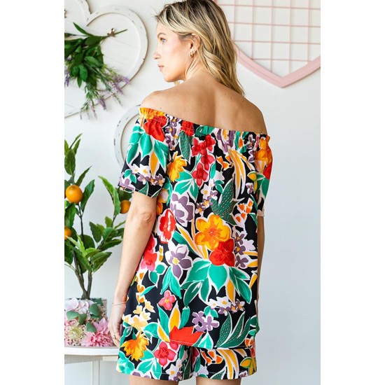Floral Off-Shoulder Top Floral Off-Shoulder Top