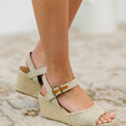 Arnold Natural Linen Wedges
