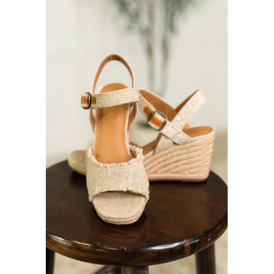 Arnold Natural Linen Wedges Arnold Natural Linen Wedges