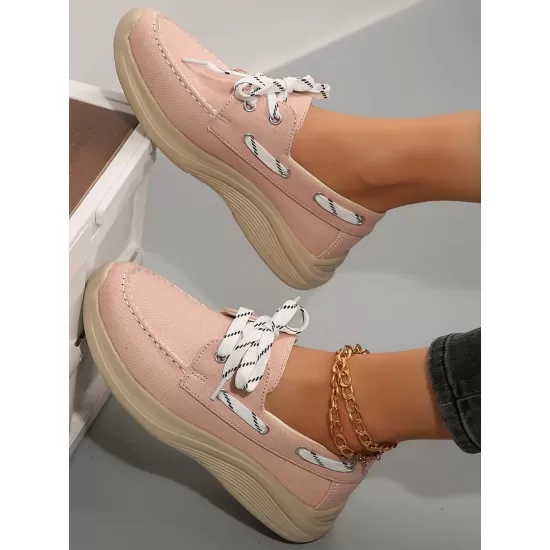 Lace Up Round Toe Sneakers Lace Up Round Toe Sneakers