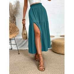Frill Slit Skirt (multiple color options)