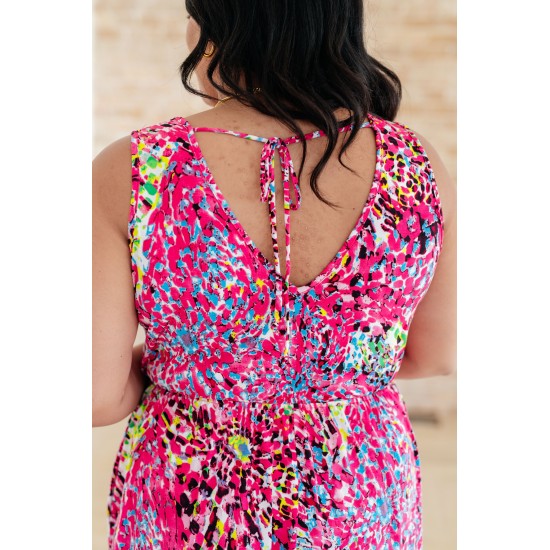 Bless Your Heart V-Neck Dress in Neon Fuchsia Bless Your Heart V-Neck Dress in Neon Fuchsia