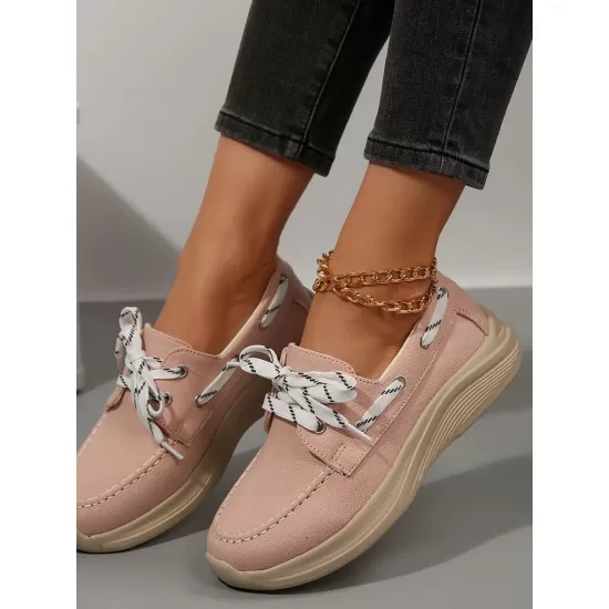 Lace Up Round Toe Sneakers Lace Up Round Toe Sneakers