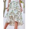 Printed Ruffled Midi Skirt (multiple color options)