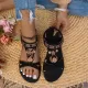 Flower Open Toe Flat Sandals Flower Open Toe Flat Sandals