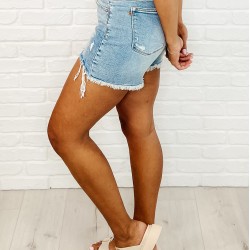 Carly High Rise Rigid Magic Cutoff Shorts