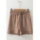 Textured Tiered Edge High Waist Shorts Textured Tiered Edge High Waist Shorts